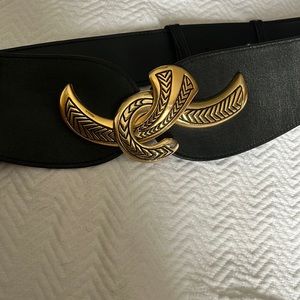 Vtg Art 9449 Genuine Snakeskin Wide Wrap Belt Silver Hardware Clasp adjustable